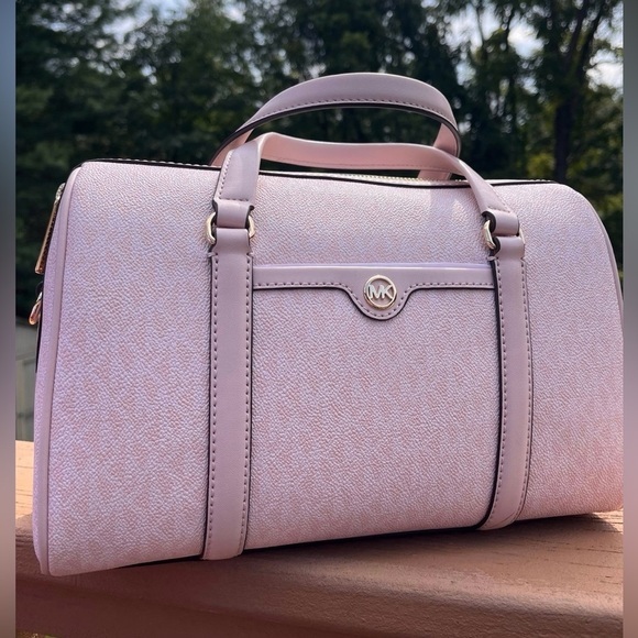 Michael Kors Handbags - Michael Kors Blush Pink Signature Satchel Bag NWT | Crossbody & Top Handle